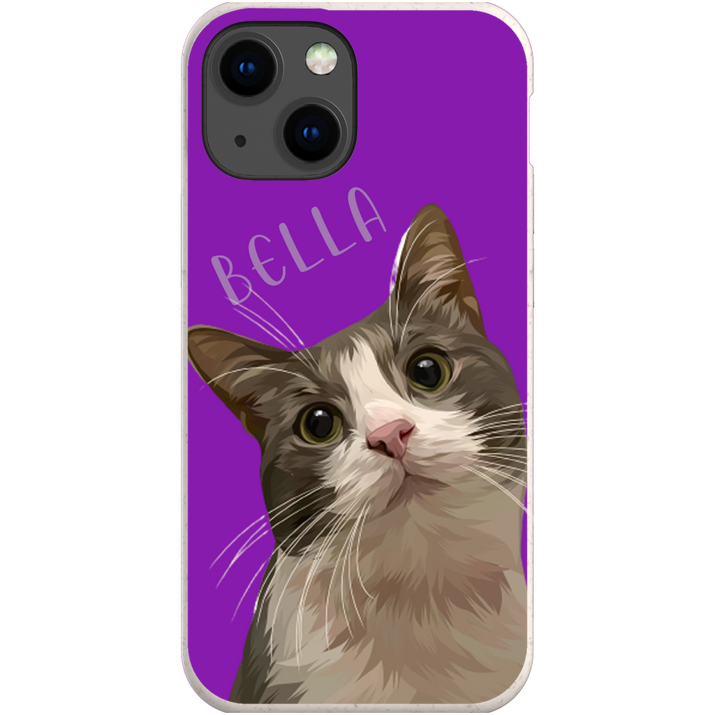 Custom pet face Phone Cases Violet