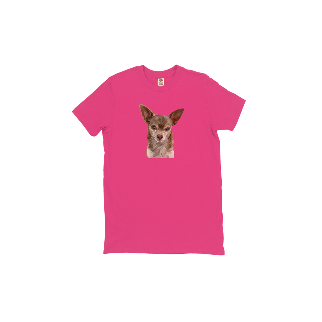 Custom Pet Face T-Shirts - Plain