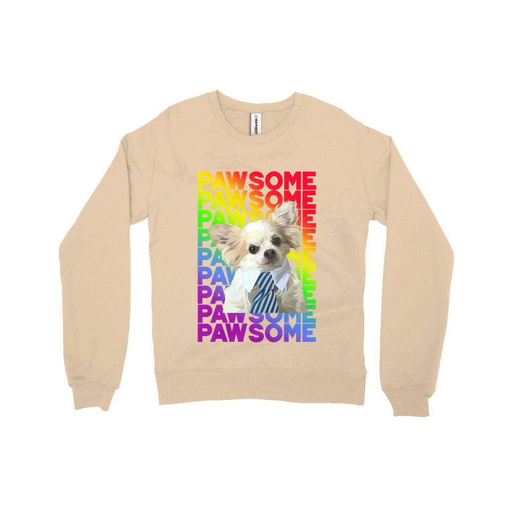 Custom Pet Face Sweatshirts- Pawsome