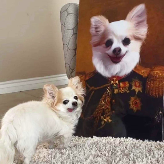 Custom Classy or Modern Canvas Portrait For Your Favorite Pet