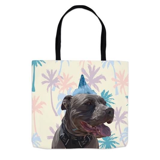 Custom Pet Face Tote Bags - Palm