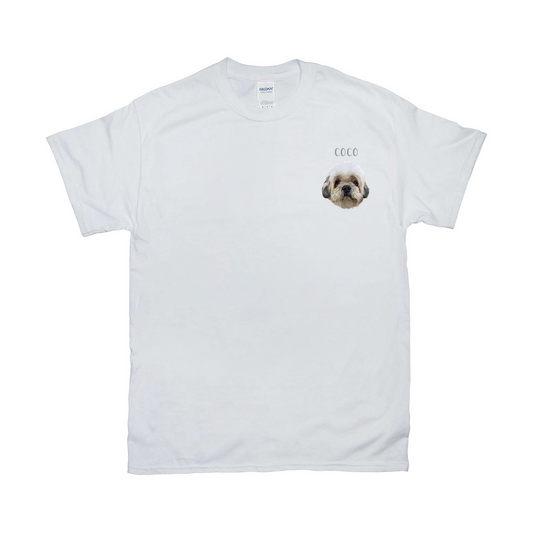 Minimalist Custom Pet Face T-shirt