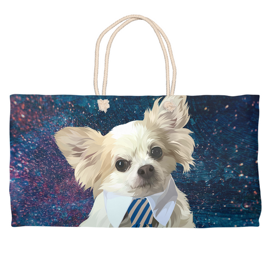 Custom Pet Face Weekender Totes - Galaxy