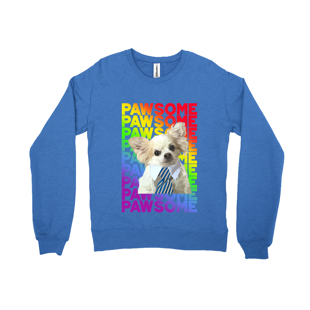 Custom Pet Face Sweatshirts- Pawsome