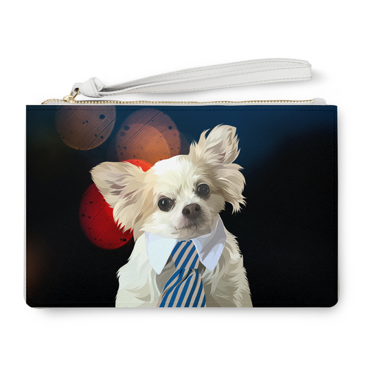 Custom Pet Face Clutch Bags - Blur Light