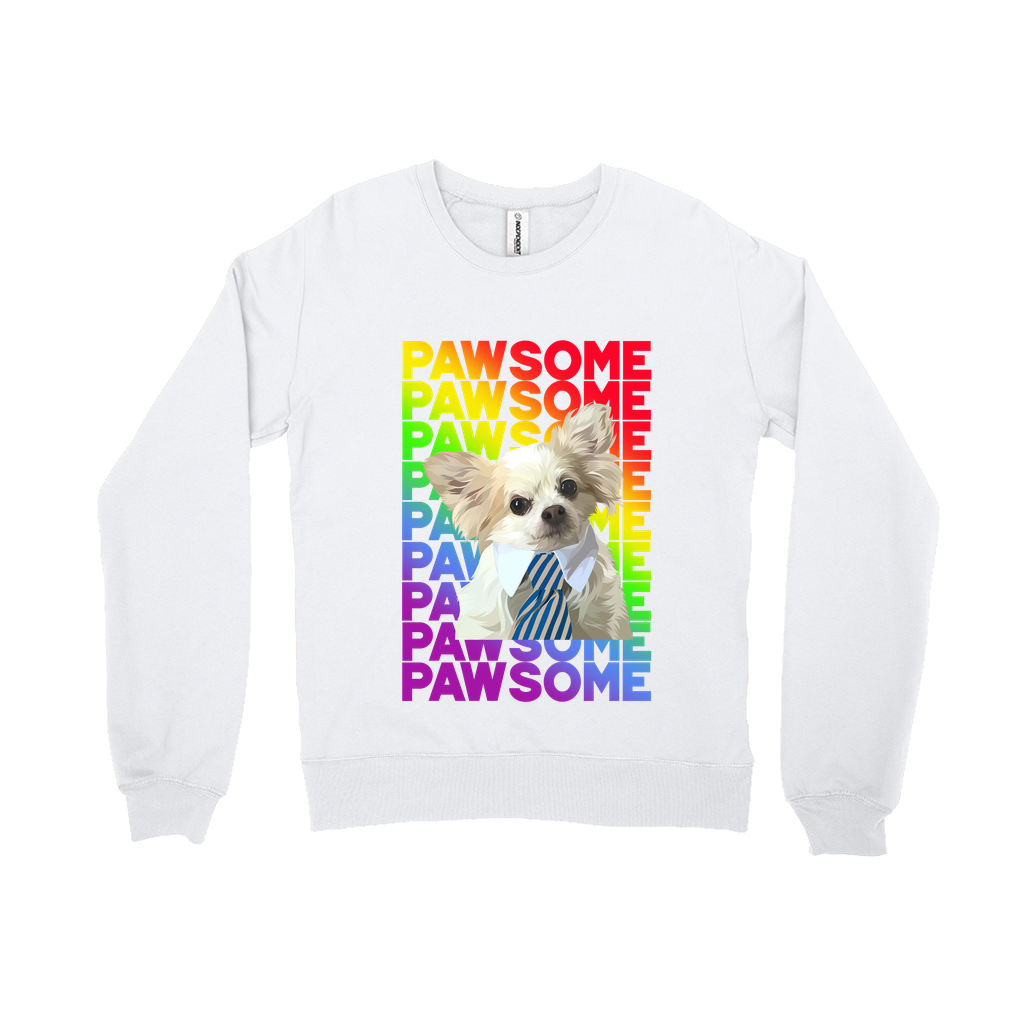 Custom Pet Face Sweatshirts- Pawsome