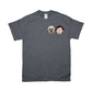 Minimalist Custom Pet and Me Face T-Shirts (2 Heads)