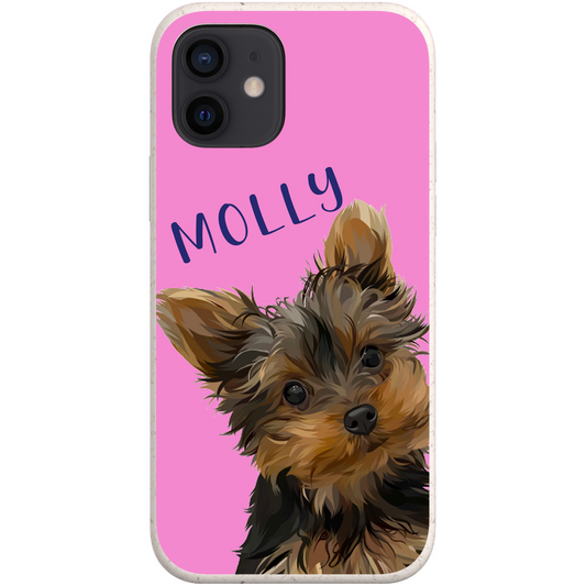 Custom pet face Phone Cases - Pink