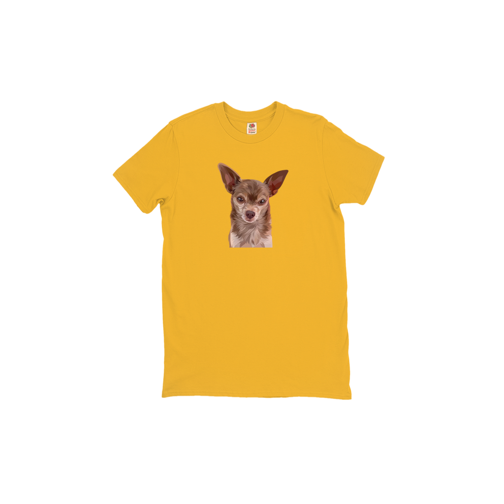 Custom Pet Face T-Shirts - Plain