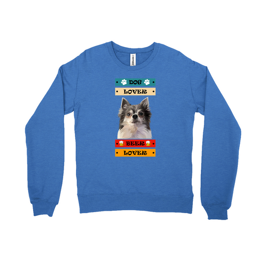 Custom Pet Face Sweatshirts - Beer Lover