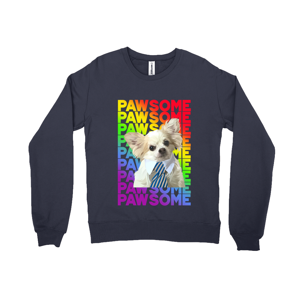 Custom Pet Face Sweatshirts- Pawsome